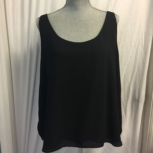 Ann Taylor LOFT Black XL Sleeveless Tank Top
